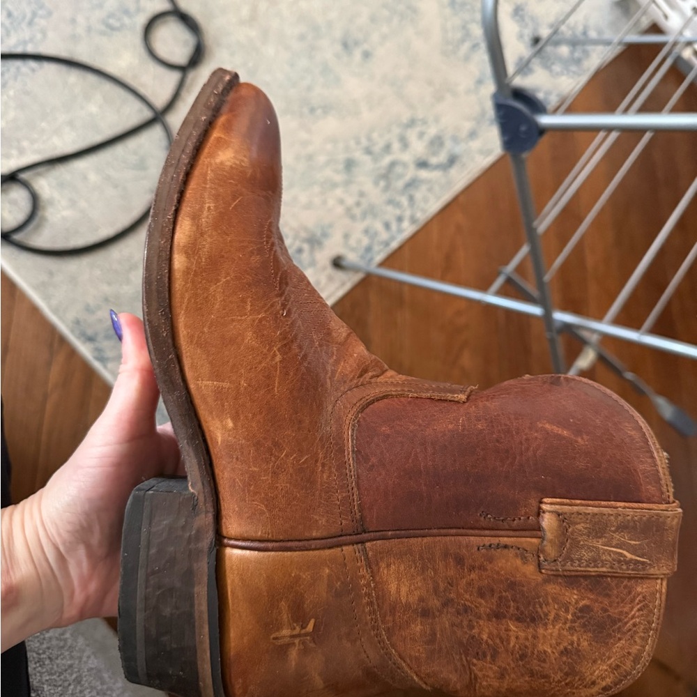 Frye Tan Leather Cowboy Boots - Picture 3 of 12